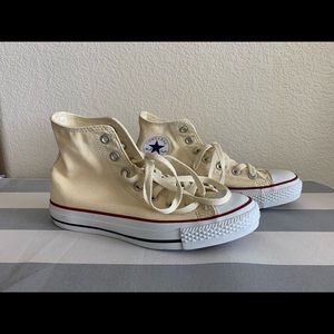 Off White High Top Chucks Size 7